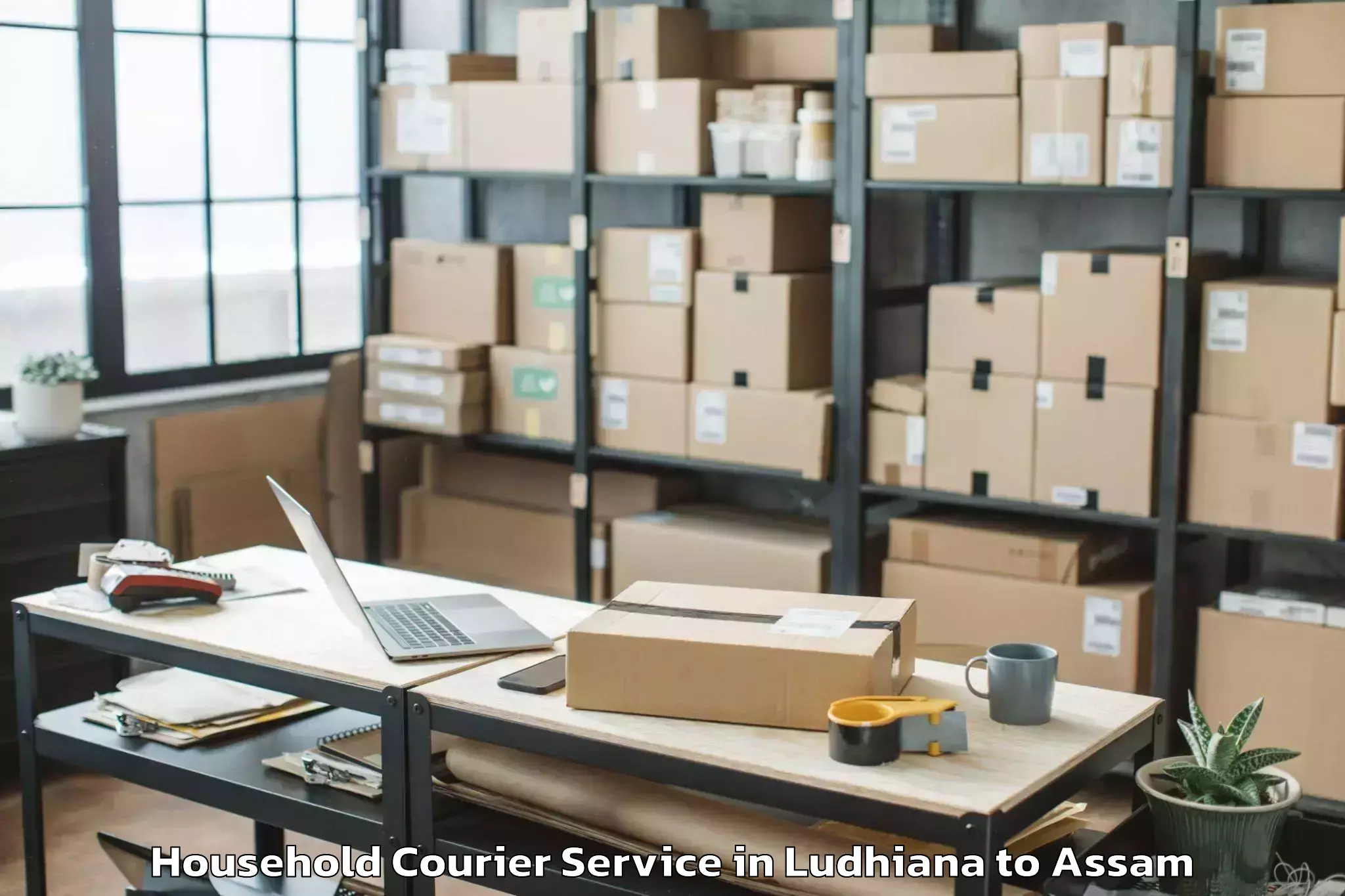 Efficient Ludhiana to Guwahati University Household Courier